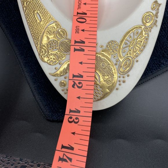 Vintage MCM Georges Briard Mid Century Modern Midas Nesting Bowl White Gold - Picture 13 of 13